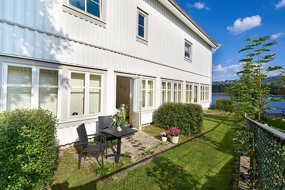Flott sydvendt uteområde