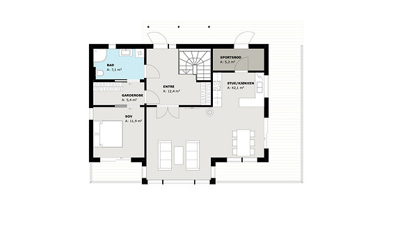 Plantegning hovedplan