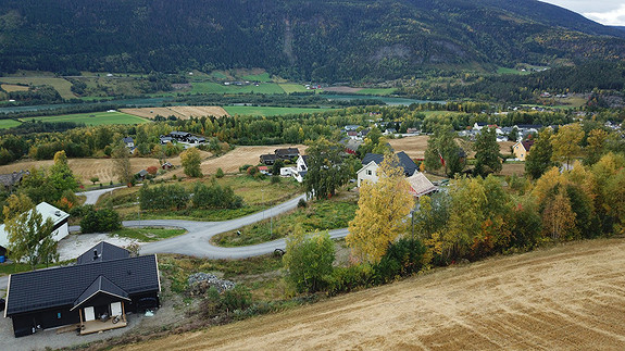 Flott beliggende tomt med gode solforhold