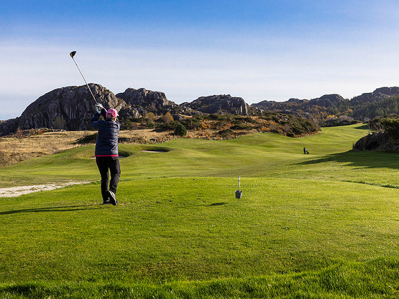 Golfbanen på Hellvik