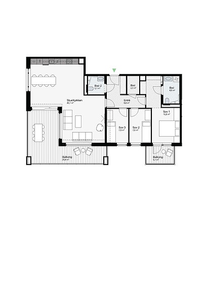 Leilighet 5-1002