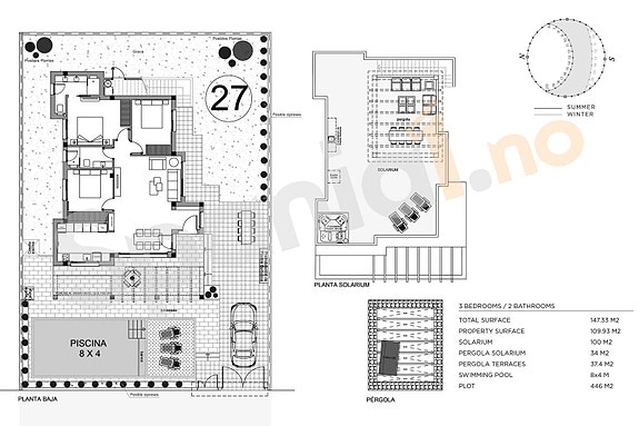 Plantegning villa 27