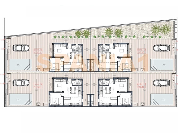 Oversikt over villaene som skal bygges