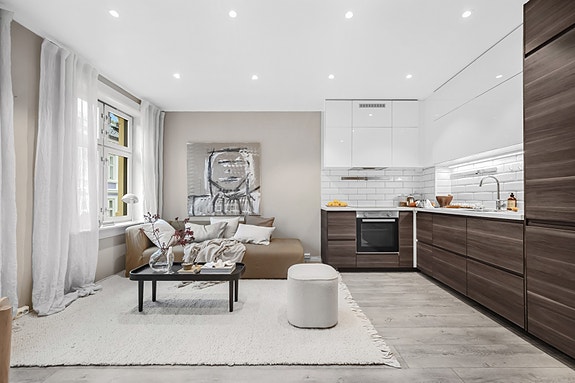 Lekker 3-roms beliggende høyt og fritt til i byggets 4. etasje!