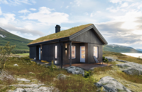 Illustrasjon Mjuken 65 med trend uttrykk som er standard.