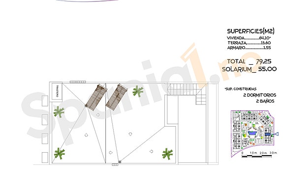 Plantegning takterrasse