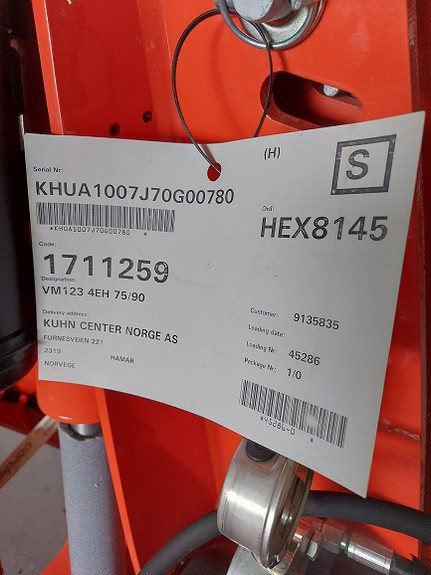 Kuhn Varimaster 123 - 4E 2021, kr 205 000,-