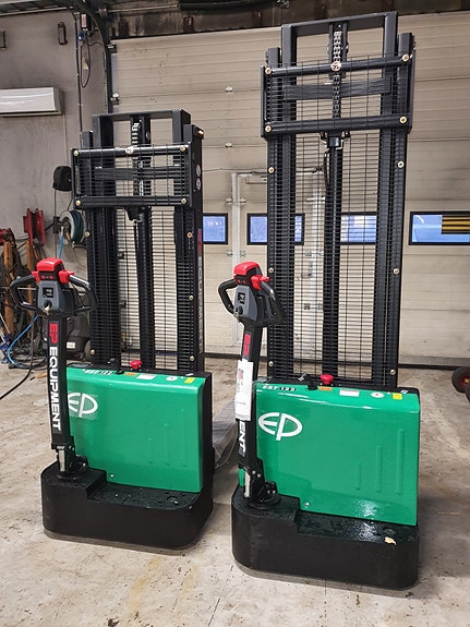 EP 2,5m Stabler 27990,- Enkel pallestabler med 1200 kg kapasitet. Finnes på lager med diverse løftehøyder