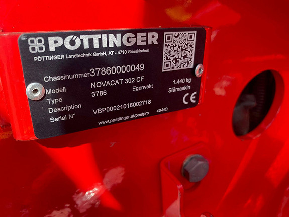 Pøttinger Novacat 302 CF 2020, kr 237 000,-
