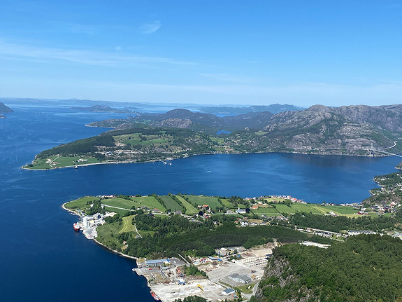 Oversiktsbilde tatt fra Uburen