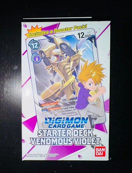 digimon card game starter deck venomous violet Amazon.com: Bandai Digimon Card Game - Starter Deck Display Venomous Violet  ST-6 (6 Decks) main image 1