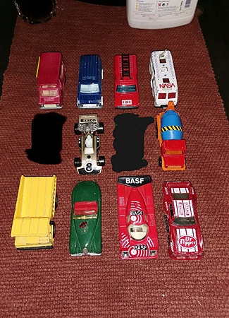 Vintage lekebiler 1970-1983 (Matchbox / Majorette / Corgi)