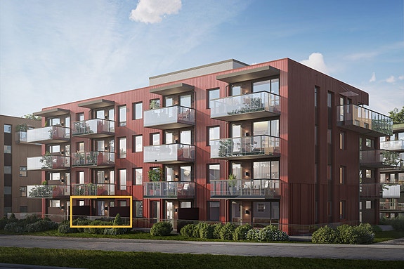 EiendomsMegler 1 ved Tara Fagerstad har gleden av å presentere en helt ny pen og praktisk 2-roms selveierleilighet. Illustrasjon, avvik vil forekomme.