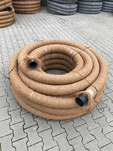 RUNDSLISSEDE DRENSRØR MED FILTER