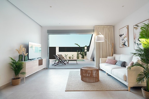 Penthouse med stor takterrasse - 3 soverom og 2 bad - Moderne design nær sjø og natur