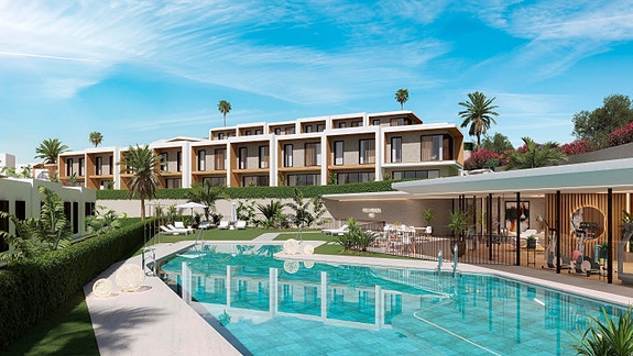 Rekkehus nær Marbella med 4 soverom og 3 bad | Gangavstand til strand og alle fasiliteter | Garasje og bod