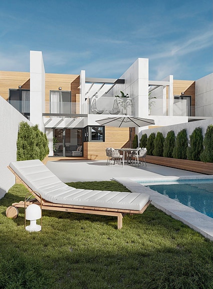 NYBYGG! Moderne rekkehus med 3 soverom og 2 bad | Stor uteplass med mulighet for basseng