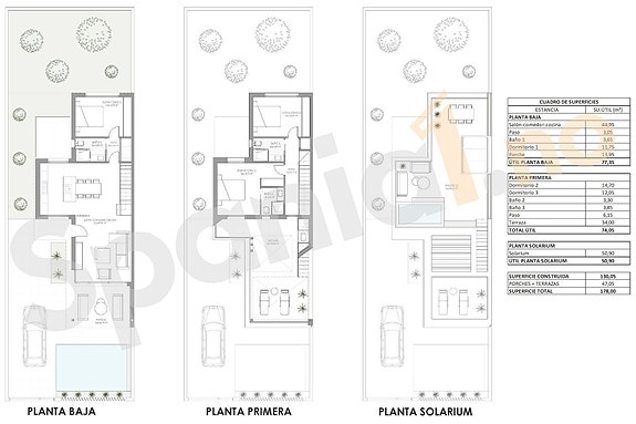 SOLGT! Luksusvilla med 3 soverom og 3 bad - Stor takterrasse - Kort vei til strand og golf