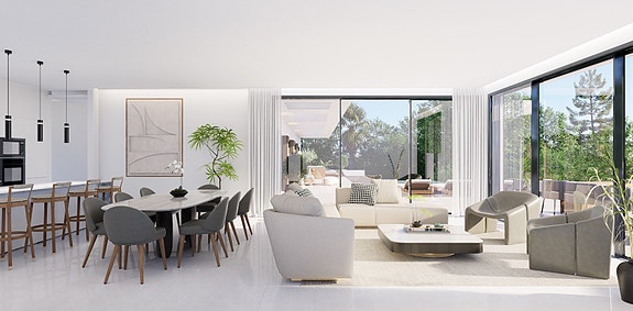 Luksusvilla med 4 soverom - Moderne design og beliggenhet på første linje av Casares Golf