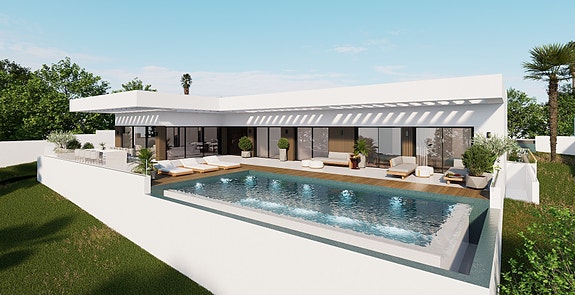 Luksusvilla med 4 soverom - Moderne design og beliggenhet på første linje av Casares Golf