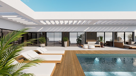 Luksusvilla med 4 soverom - Moderne design og beliggenhet på første linje av Casares Golf