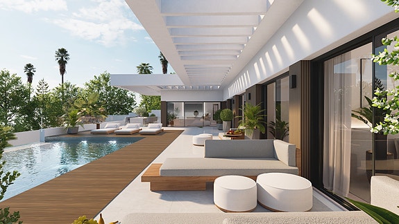 Luksusvilla med 4 soverom - Moderne design og beliggenhet på første linje av Casares Golf