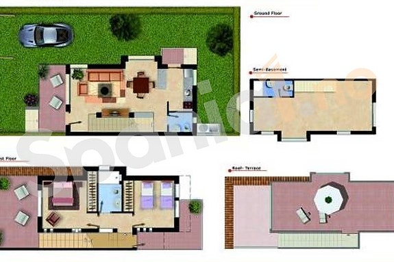 Moderne rekkehus med 3 soverom - Stor privat hage og takterrasse - Parkering