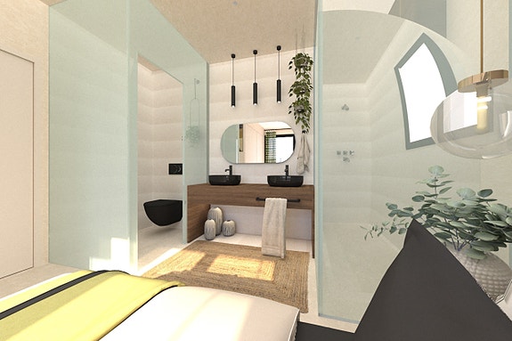 Moderne villa med stor takterrasse og mulighet for eget basseng | 3 soverom og 2 bad |