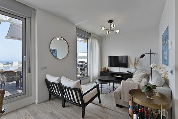 Penthouse med 3 soverom - Stor terrasse med fantastisk havutsikt - Flotte fellesområder!