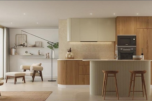 Penthouse med 2 soverom og stor takterrasse - Nær strand og golf