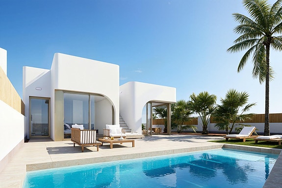 Ny luksusvilla på golfbanen - 3 soverom, underetasje og privat basseng