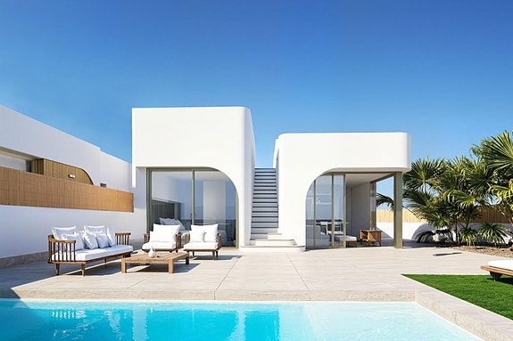 Ny luksusvilla på golfbanen - 3 soverom, underetasje og privat basseng