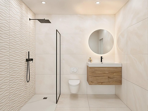 Moderne middelhavsvilla med basseng og stor solrik hage - Gangavstand til strand