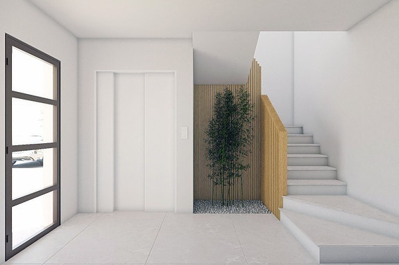 Penthouse-leilighet | Eksklusiv takterrasse med utekjøkken | Nydelige fellesområder