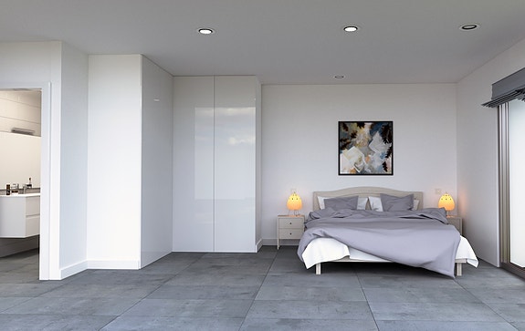 Villa med 3 soverom og 2 bad | Alt på et plan med takterrasse og basseng | Parkering