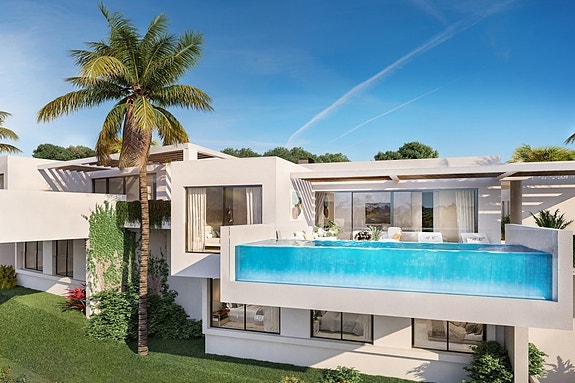 Nyhet! | UTSIKTSVILLA i Benalmadena | 4 soverom + 4 bad | Stor terrasse med basseng