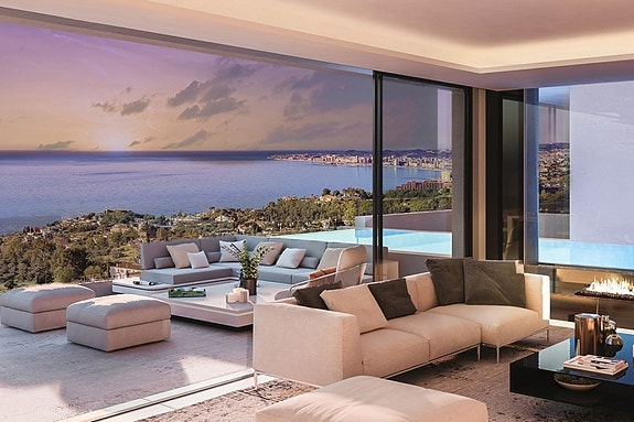 Nyhet! | UTSIKTSVILLA i Benalmadena | 4 soverom + 4 bad | Stor terrasse med basseng