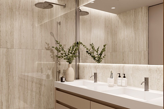 LUKSUS | Nydelig leilighet med 3 soverom og 2+1 bad | Takterrasse | Eksklusive fasiliteter | Parkering