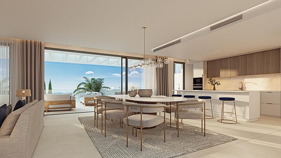 Eksklusiv bolig med 5 soverom, privat basseng og havutsikt - Luksus ved Santa Clara Golf, Marbella