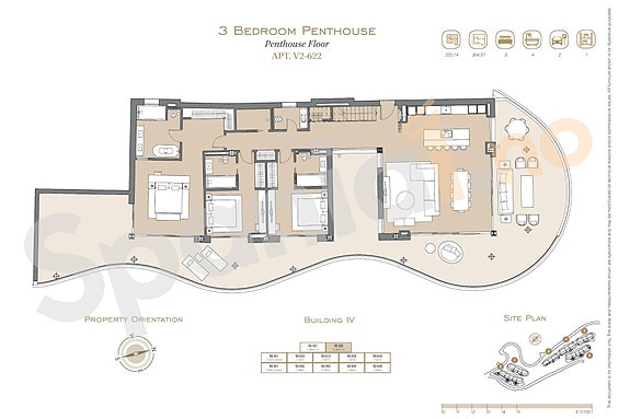Eksklusiv penthouse med 3 soverom og privat basseng - Spektakulær havutsikt og 300 m² terrasse