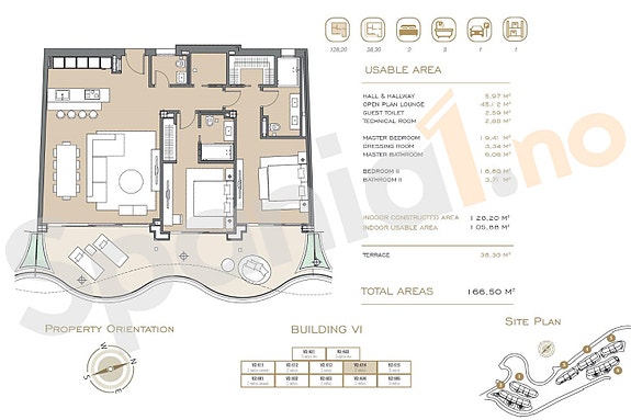Elegant leilighet med terrasse og havutsikt - Tilgang til basseng, spa og treningsrom