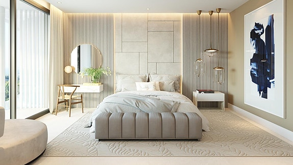 Elegant leilighet med terrasse og havutsikt - Tilgang til basseng, spa og treningsrom