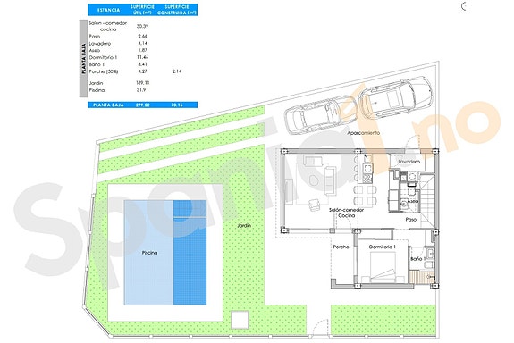 Råtøff ny villa med 3 soverom og 3 bad - Stor hage, privat basseng (38 m²) og topp sørvendt beliggenhet