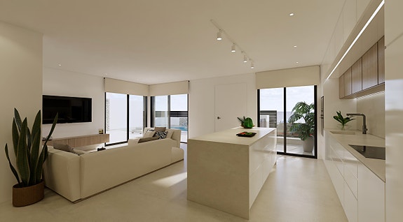 Ny lekker villa med 3 soverom og 2 bad - Privat basseng, takterrasse og solrike uteplasser