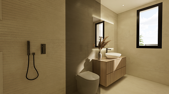 Ny lekker villa med 3 soverom og 2 bad - Privat basseng, takterrasse og solrike uteplasser