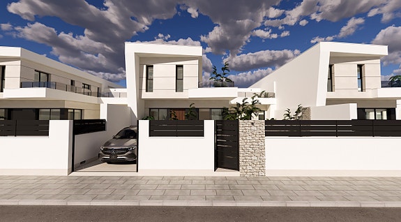 Ny lekker villa med 3 soverom og 2 bad - Privat basseng, takterrasse og solrike uteplasser