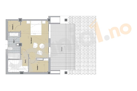 UTSIKT! Penthouse med takterrasse | 3 soverom og 2 bad | Flotte fellesområder