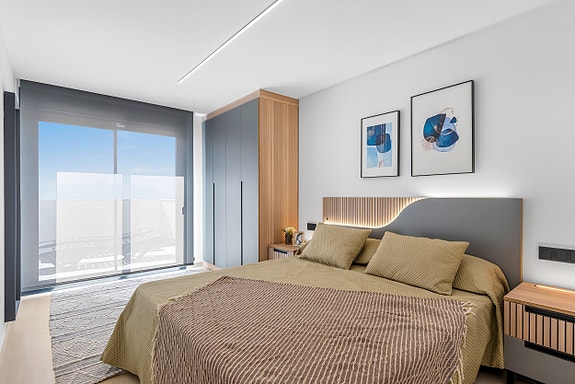 Penthouse med stor takterrasse, utsikt til La Mata-lagunen og tilgang til spa, gym og bassengområde - Turistlisens