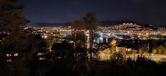 Nattbilde fra balkongen