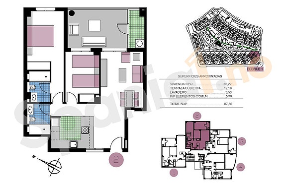 Attraktiv beliggenhet - Like ved nydelig strand - Nye moderne leiligheter med 2 eller 3 soverom